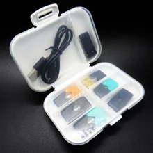 Электронная сигарета хранение картриджей коробка Универсальный для JUUL электронная сигарета одноразовые сигареты пластиковый жесткий чехол для сигарет