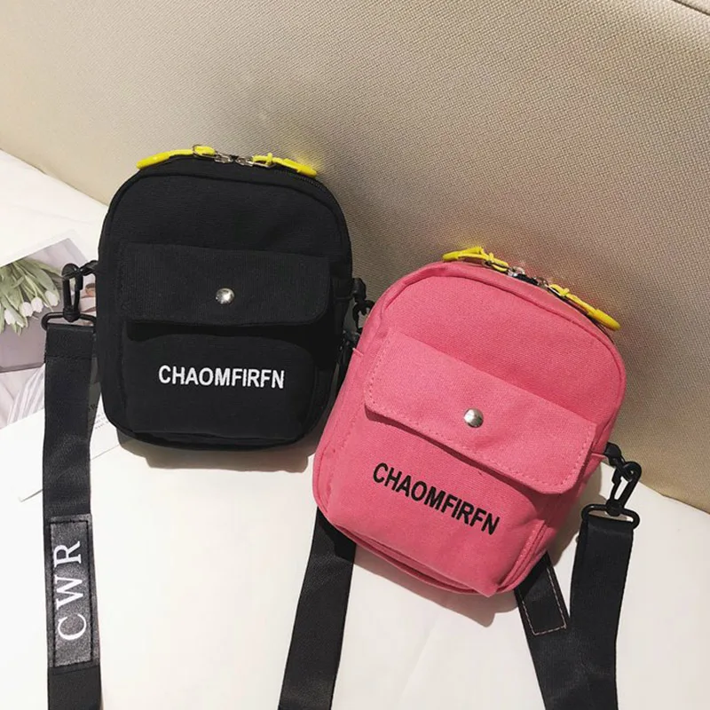 

Girls School Bag Fashion Letter Printed Canvas Messenger Bags Cartable Fille Eco Bags