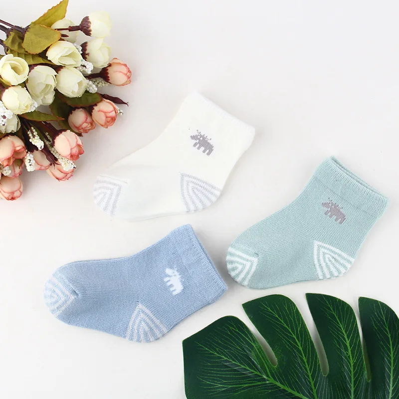 Newborn Autumn and Winter Cotton Baby Socks Warm Socks for Baby Girl Boy Children Thick Warm Socks Baby Socks with Rubber Soles