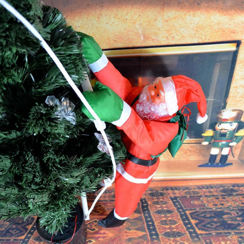 Рождественская подвесная лестница Рождественская кукла Санта дерево Новогоднее украшение падающее украшение