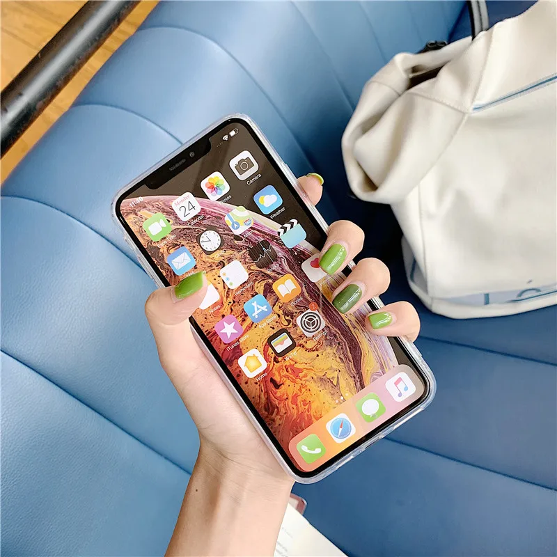 Милый мультяшный чехол для телефона с изображением Тома Джерри для iPhone Xs MAX Xr X 6 6s 7 8 plus, мягкая прозрачная задняя крышка из ТПУ с изображением кошки и мыши