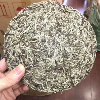 

300g Chinese Fujian Old Fuding White Tea Cake Natural Organic White Tea Silver Needle Bai Hao Yin Zhen Tea Fuding White Tea