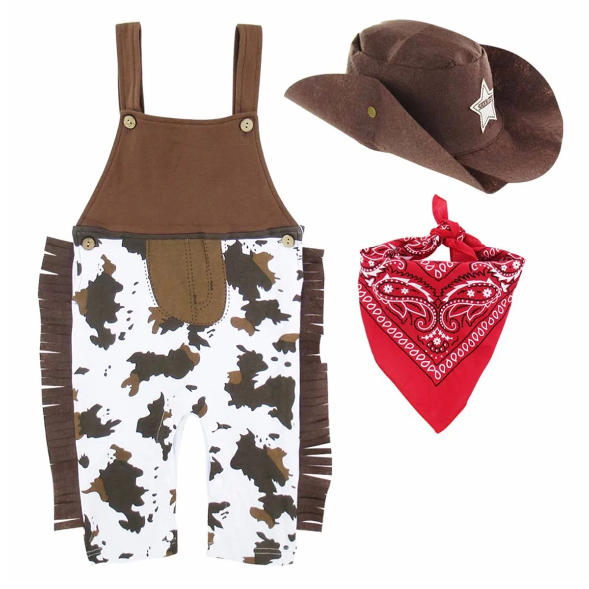 Comprar Bebé niños traje de vaquero Niño traje de Halloween Cosplay infantil carnaval monos de fiesta mameluco en general