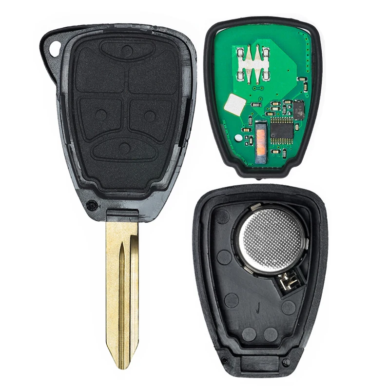 KEYECU 4+ 1/5 кнопки дистанционного ключа автомобиля для Chrysler 200 Sebring для Jeep Dodge 2006- 315 МГц ID46/PCF7941 чип OHT692427AA