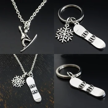 

Snowboard Keychain EDC Retractable Oval Link Connector Outdoor Tool