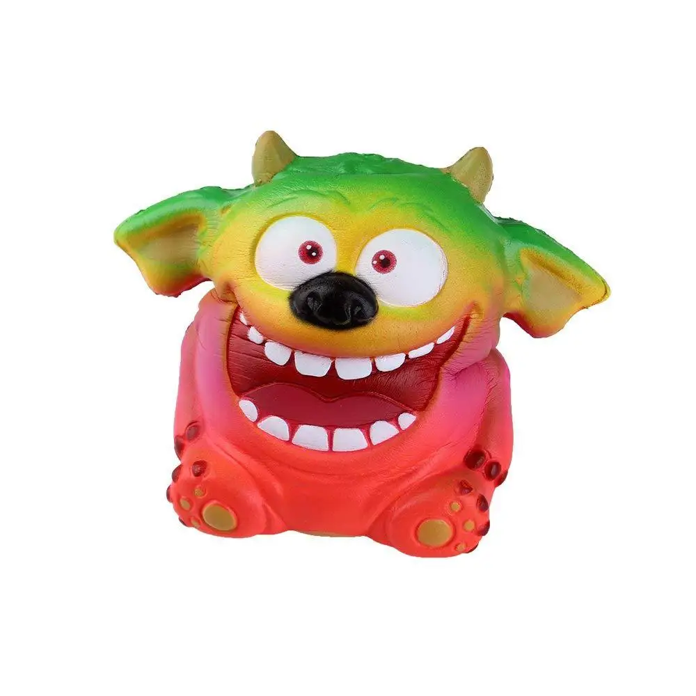 New Products Hot Sales Memory Foam Cartoon Big Mouth Monster Pu Memory Foam One-Eyed Big Mouth Blame Eyes Big Mouth Monster