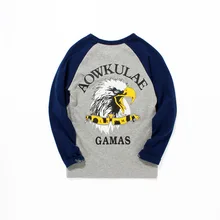 Футболка с длинными рукавами для малышей, круглый вырез, стиль, свободная Весенняя Спортивная повседневная одежда из чистого хлопка для маленьких детей