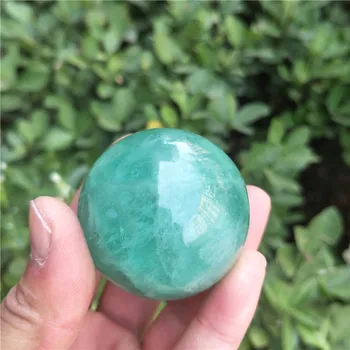 

Natural Polished Green color gemstone Fluorite quartz crystal ball Stone spheres 40mm