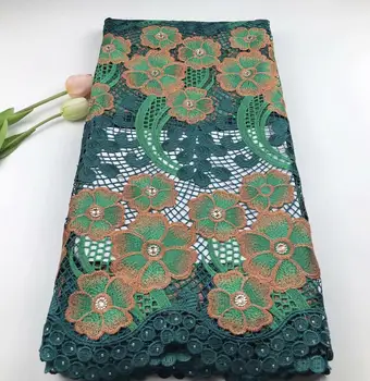 

Hot Selling Water Soluble Lace Fabric Nigerian Lace Fabric High Quality Cord lace In Multi-Colors