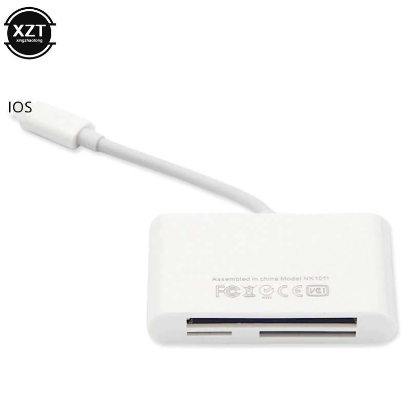 Для iphone OTG кард-ридер для TF CF SD карта памяти 3 в 1 писатель адаптер для iphone XS XR X 7 8 Plus для ipad разъем камеры