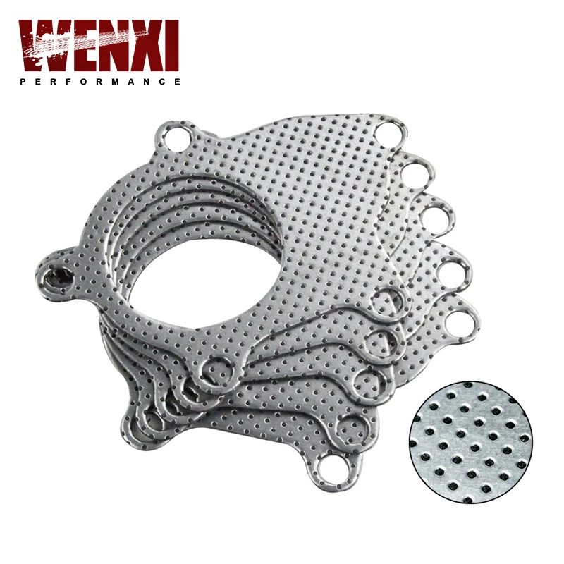 

T3-T4 5-BOLT B/D SERIES TURBO MANIFOLD DOWNPIPE EXHAUST GRAPHITE ALUMINUM GASKET WX4953