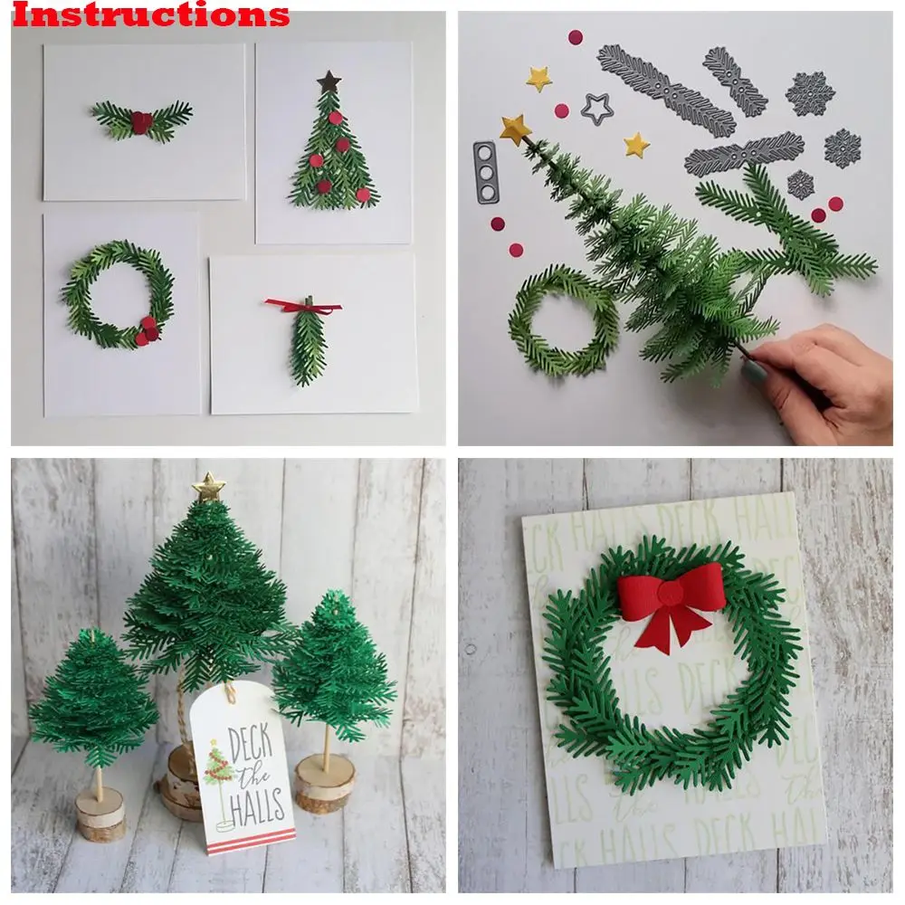 Christmas Metal DIY Cutting Dies Stencil Scrapbook Embossing Card Folder Photo