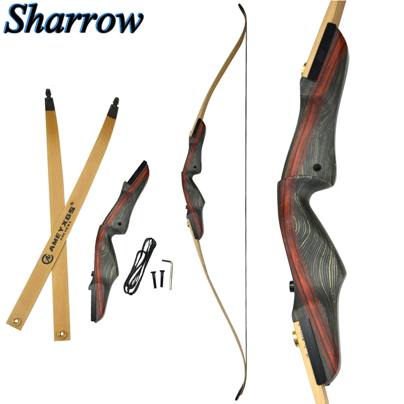 62" Recurve Bow Takedown 25 50lbs Archery Takedown American Wood