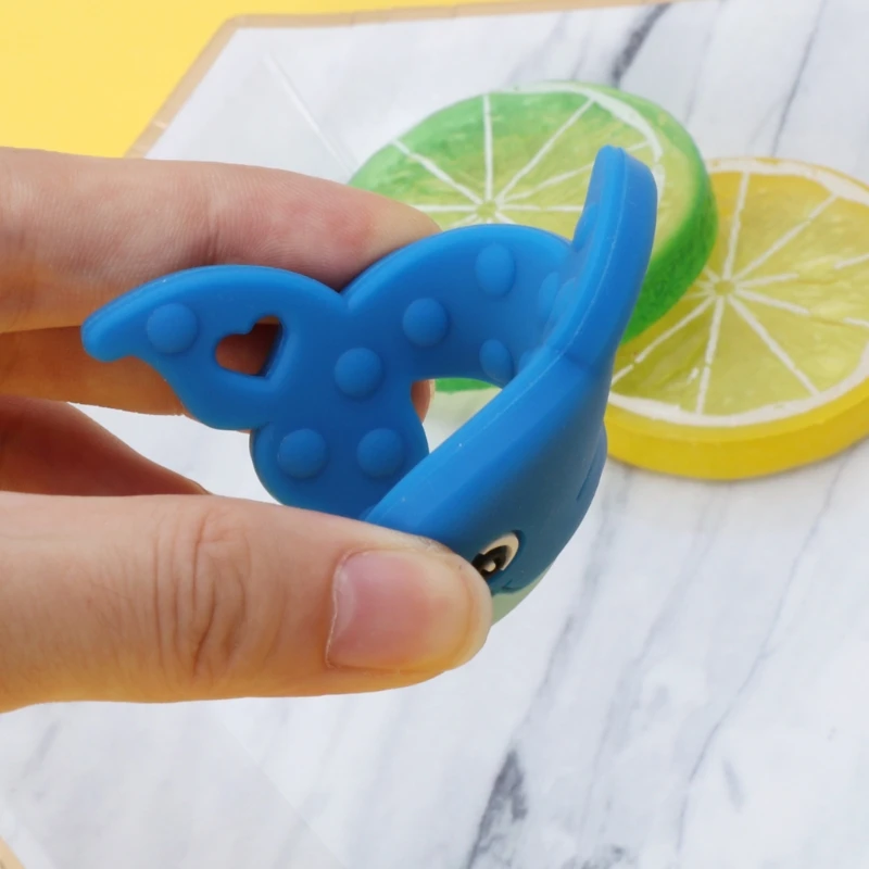 Детские Силиконовые Дельфин кроватки сенсорные игрушки DIY аксессуары для кормления силиконовый Прорезыватель 634F