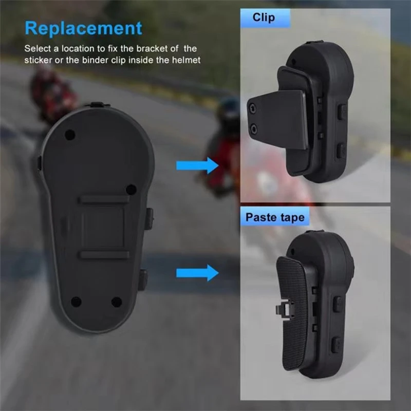 ABHU-V6 Plus 6 Rider мотоциклетный Bluetooth шлем гарнитура 1200 м FM светодиодный полнодуплексный беспроводной домофон