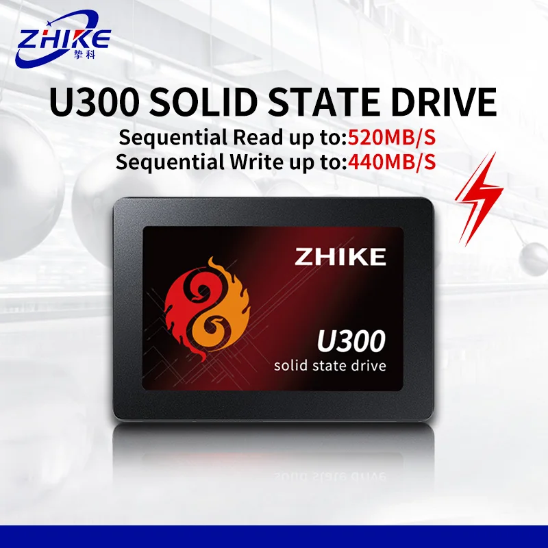Жесткий диск ZHIKE U300 SSD-накопитель 2 5 дюйма 120 ГБ 240 ТБ 480 128 HD SATA Внутренний жесткий