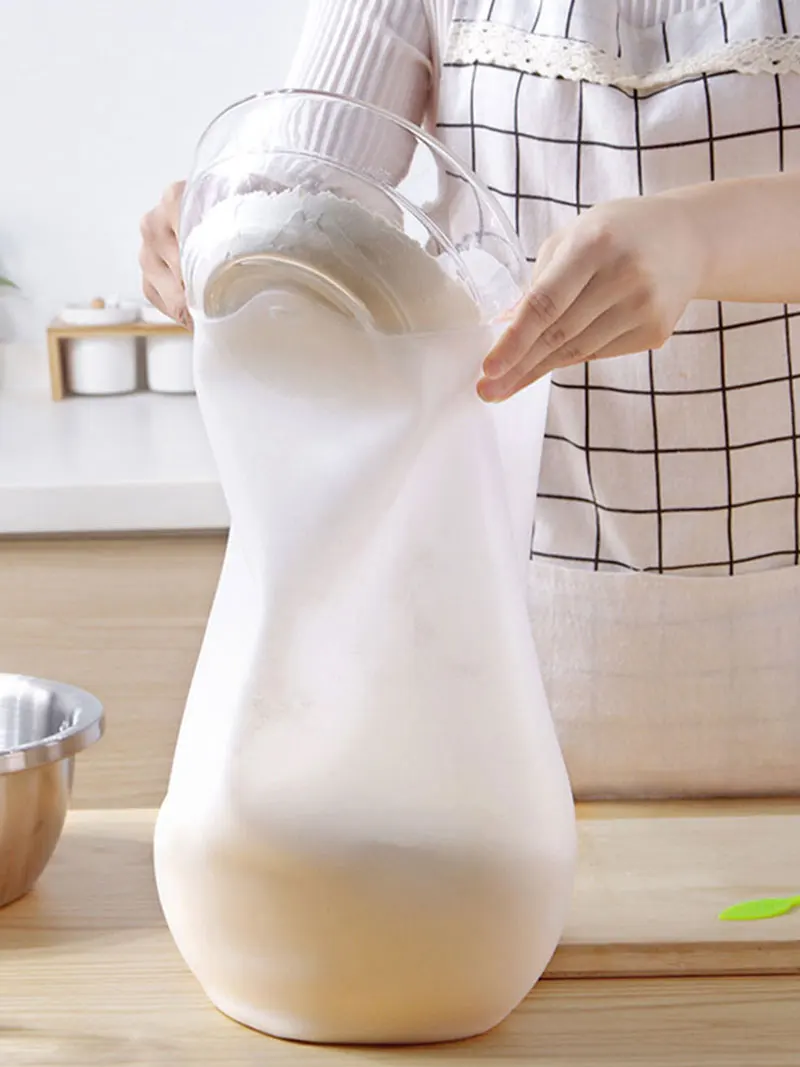 

1.5L Pastry Blenders DIY Cooking Pastry Tools Silicone Non-Stick Preservation Kneading Dough Flour-Mixing Bag Kitchen Cake Tools