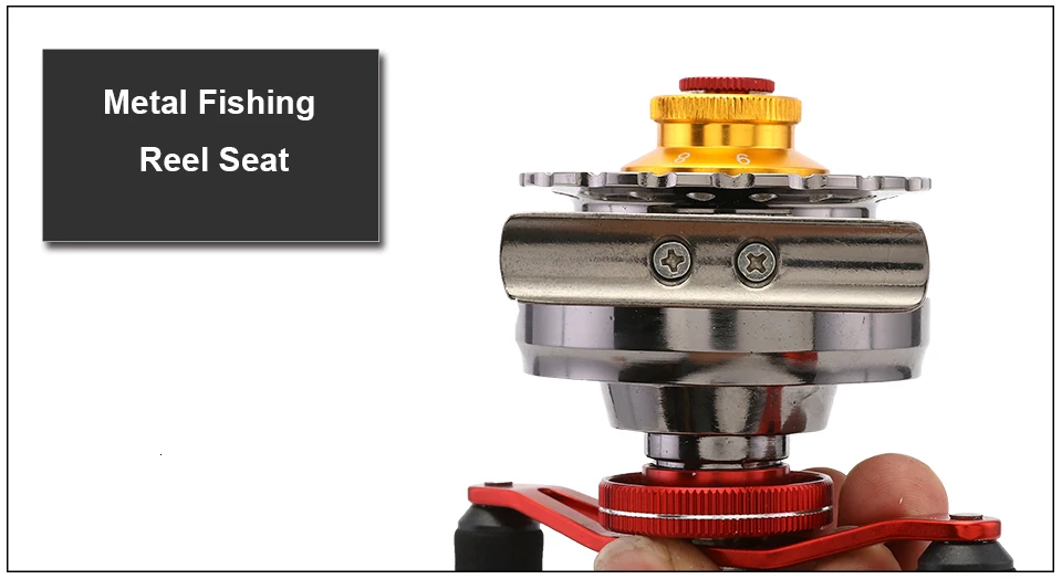 K8356 Metal Fishing Rafts Fly Fishing Reel 6+1BB 2.61 Red Left Right Hand Bait Casting FreshSaltwater Magnet Brake Front Reel (15)