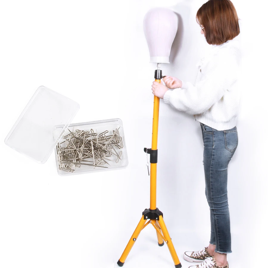 Alileader дешевый 50 &quotPro-Tripod регулируемый держатель подставки для парика с блочной