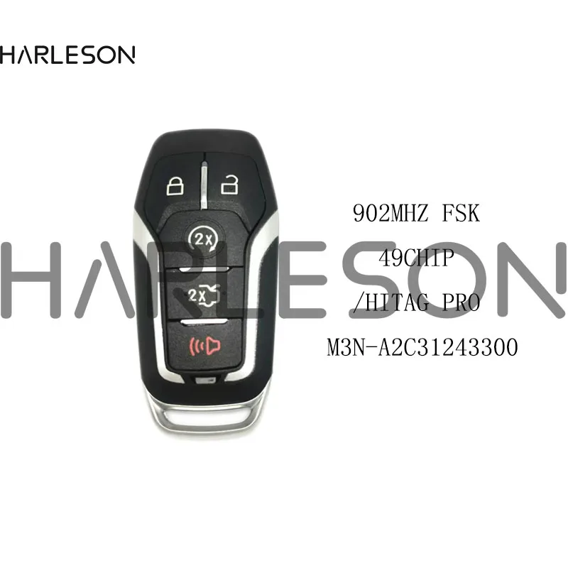 2013-2017 FCC:M3N-A2C31243300 FSK 902MHZ ID49 HITAG-PRO For Ford Fusion Explorer edge MustangSmart Keyless Remote Key