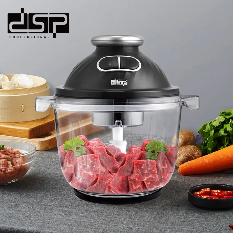 2 Speeds 400W Glass 2.5L Capacity Electric Meat Grinder Chopper Mincer Food Processor Slicer for minced meat vegetable garlic