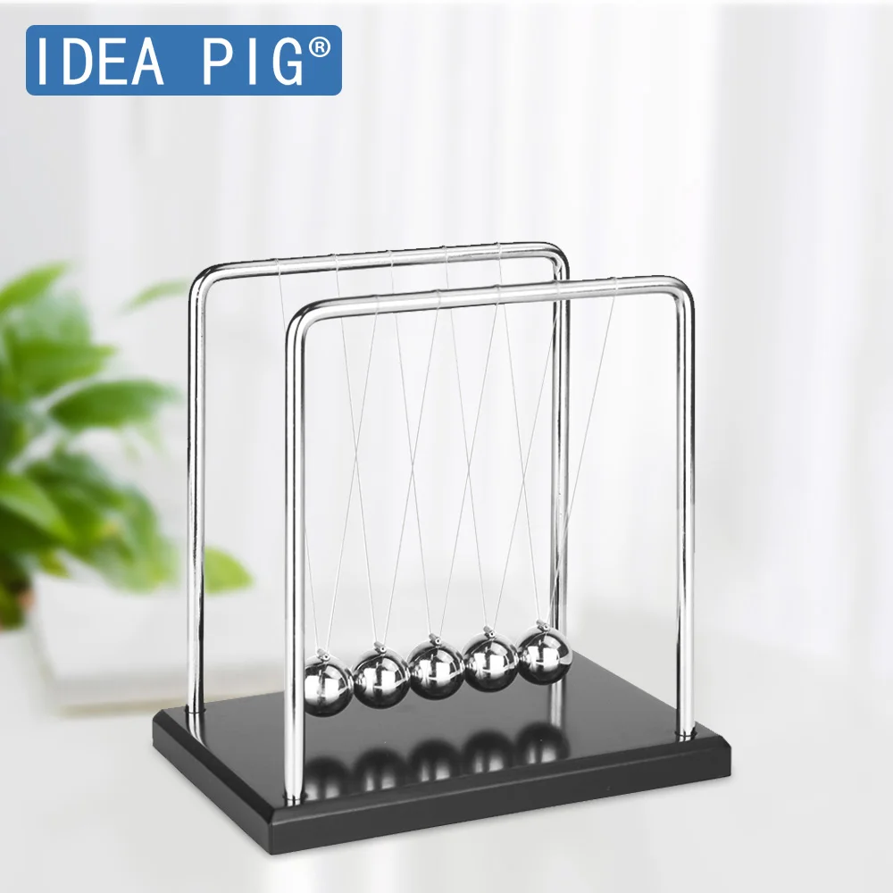 

Desk Toy Educational Newtons Cradle Balance Ball Early Fun Home Decor Development Gift Steel Physics Science Pendulum