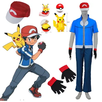 

Pocket Monster Pokemon Go Halloween Pocket Monster XY Ash Ketchum Cosplay Costume Halloween