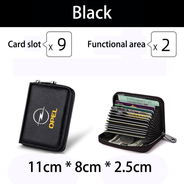 Genuine Leather bag Driver License Business Card Holder Wallet For OPEL Vauxhall Astra H Insignia J Vectra C Corsa opel Car