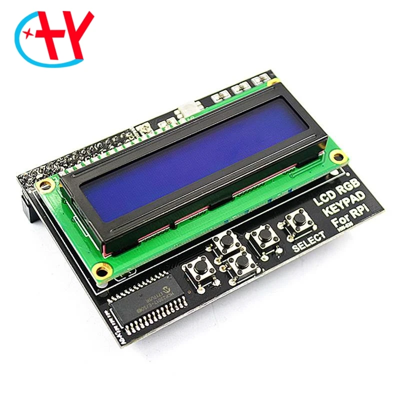 Digital 1602 16x2 RGB Blue Backlight Character LCD Display Shield Expansion Board I2C IIC Interface For Raspberry Pi B+B | Электронные