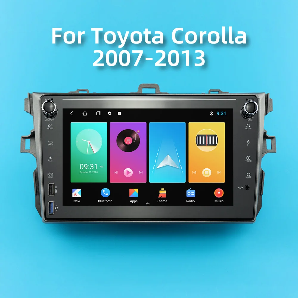 Автомобильный радиоприемник 2 Din Android для Toyota Corolla 2007-2013 автомобильный стерео
