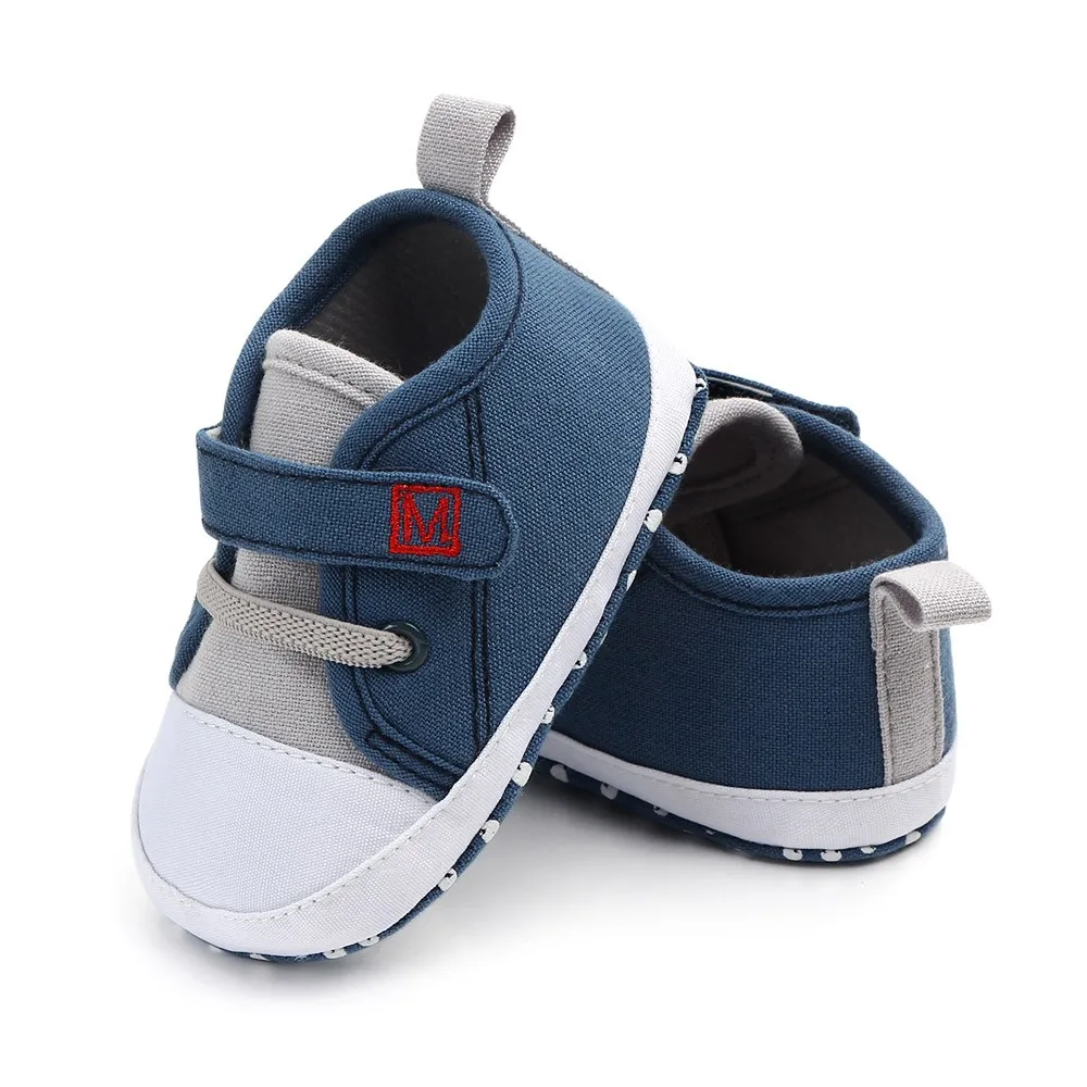 Baby Shoes 2019Top New Newborn Baby Cute Boys Girls Canvas Letter First Walkers Soft Sole Shoes For Children Baby Schoenen