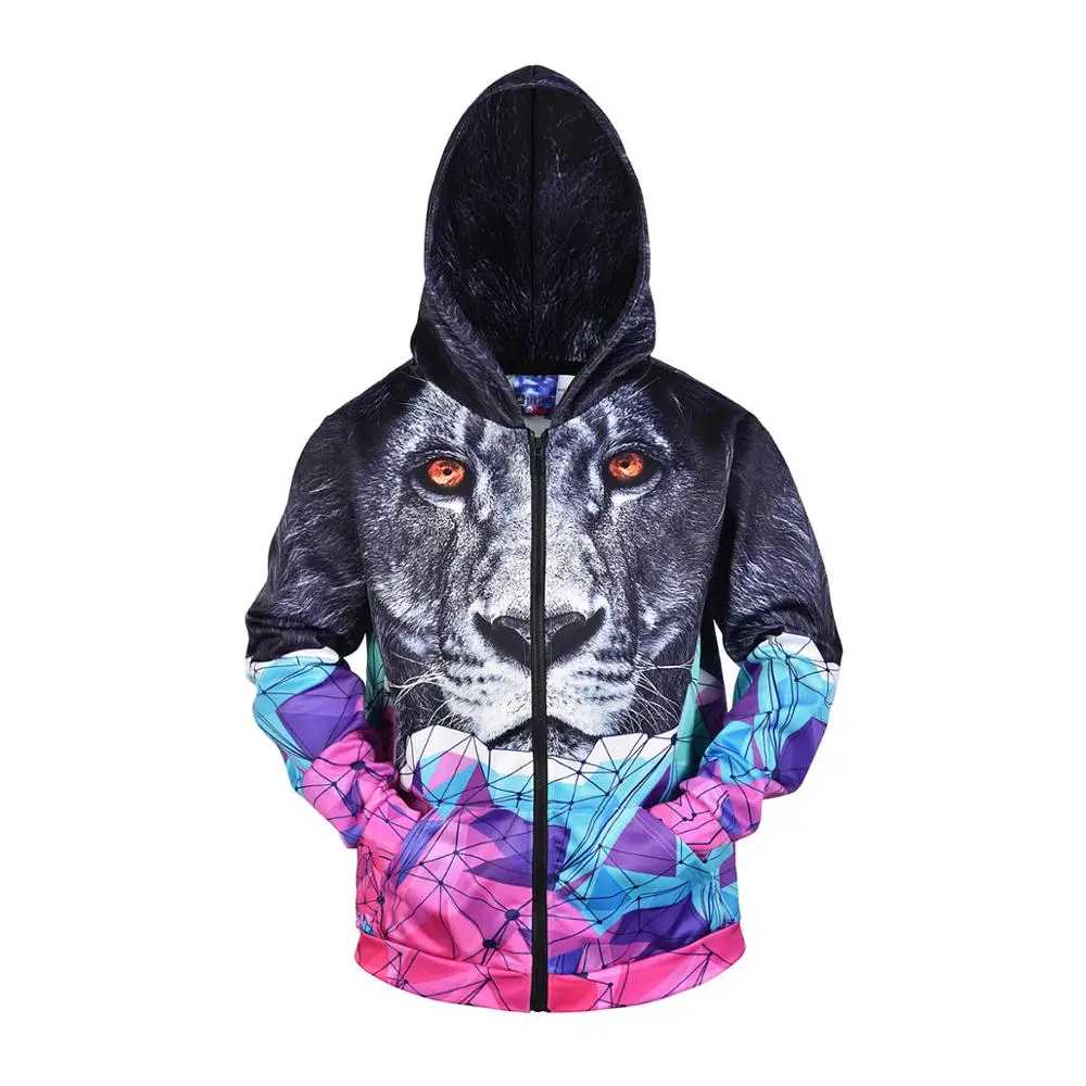 

New Style Fashion Zipper Hoodie 3D Printed Tiger Discount Men Women Hoodies Animal Streetwear Zipper Hooded Sweatrshirt Jackets