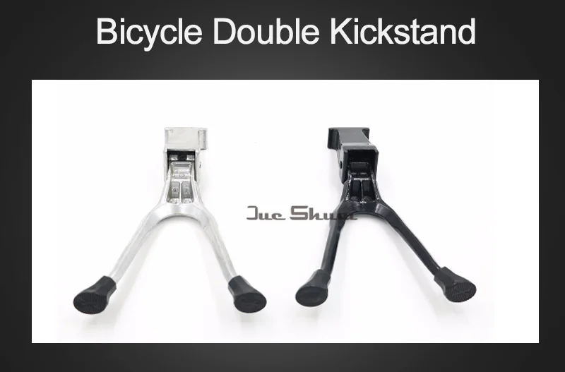 Алюминий 42,7 см 46 см серебряный черный велосипед kickstand велосипед двойная подставка 610 г Вес Использование для MTB Аксессуары для шоссейных велосипедов
