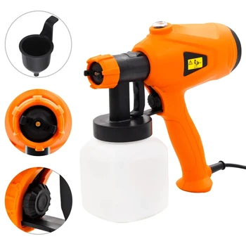 

vidaXL Electric Spray Paint Sprayer 350W 800ml HVLP Airbrush With 3 Different Spray Patterns Spray Gun