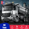 DOUBLE E E590 1/20 RC Dump truck Crawlers Remote Control Car Model Electric Loader Alloy Engineering Vehicle Beach Toys Boys 1