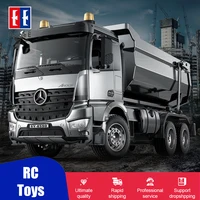 DOUBLE E E590 1/20 RC Dump truck Crawlers Remote Control Car Model Electric Loader Alloy Engineering Vehicle Beach Toys Boys 1