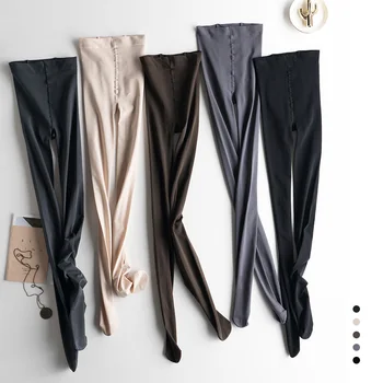 

High-end Special Colors Slim Look Panty-hose Casual Leggings Women Black Women High Waist Legins Push Up Render Pants Sexy 120g