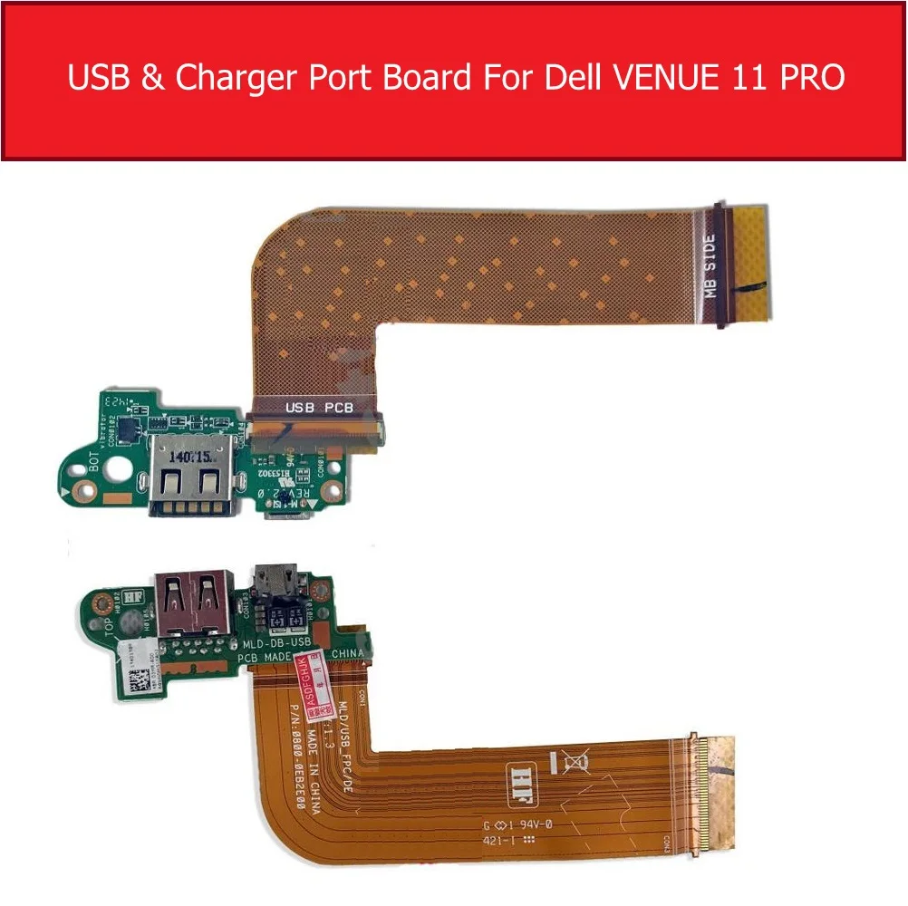 Micro USB зарядное устройство и HDMI порт IO доска для Dell VENUE 11 PRO T06G 5130 USB порт печатной платы с MLD-DB-USB W Замена кабеля