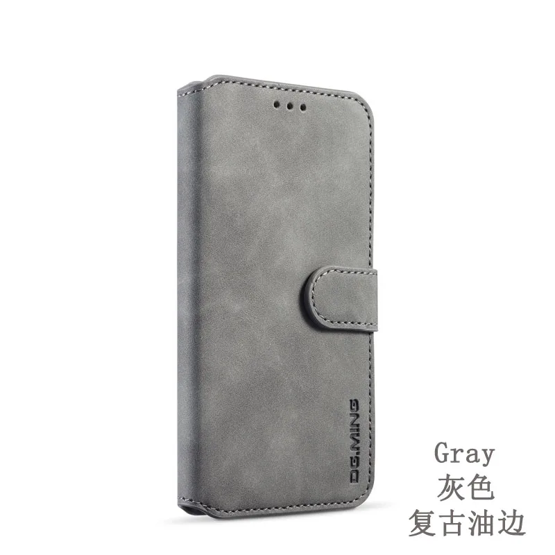 Gray Роскошный кожаный чехол для huawei P30 Lite Honor 20S с подставкой и Откидывающейся Крышкой-бумажником MAR-LX1M MAR-LX1H чехол-бампер s MAR LX1H LX1M чехол для телефона - Цвет: Gray