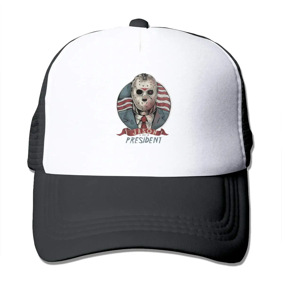 Jason для President, Мужская кепка, джинсовая, хлопковая, регулируемая, на заказ, забавная, рыбацкий козырек, пепельная сетка, Кепка водителя грузовика