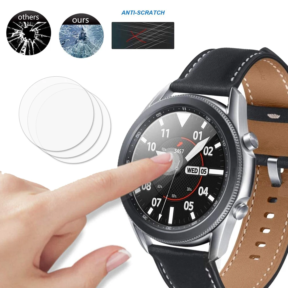 Защитное стекло для samsung galaxy watch 3 защита экрана 41 45 SM-R850 840 устойчивая к царапинам