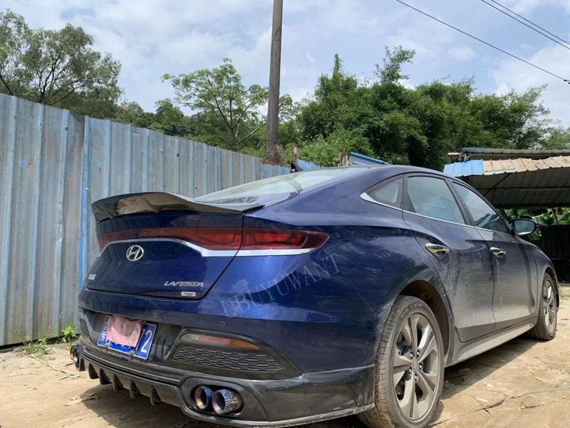 Подходит для hyundai LAFESTA- ABS/углеродное волокно внешний задний спойлер задний багажник загрузки крыло украшение автомобиля Стайлинг