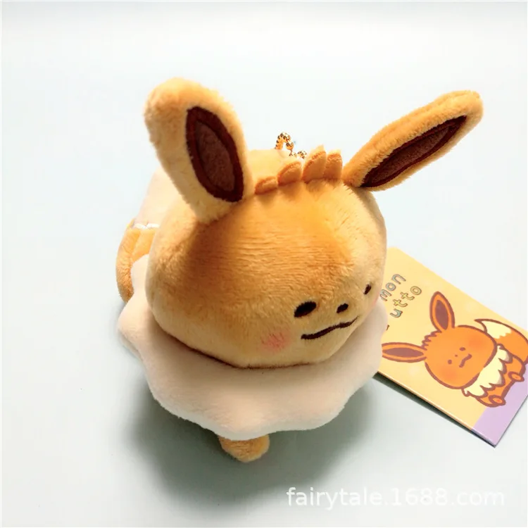 TAKARA TOMY pokemon pikachu Charmander Bulbasaur Squirtle Eevee плюшевые игрушки для детей около 10 см - Цвет: yibu