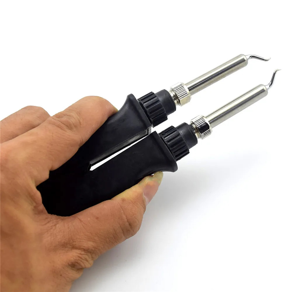 Double Soldering Iron Tweezer Handle Clip Heating Plier Soldering Station 902