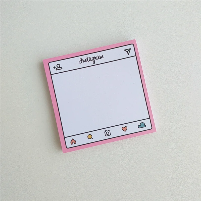 50 Sheets Korean Pink Dialog Box Memo Pad Simple Journal Decoration Base Material Paper Planner School Supplies Stationery