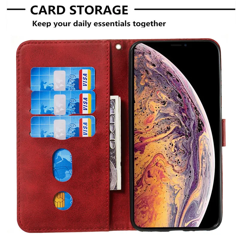 Для iPhone XS чехол для iPhone XR Чехол кожаный кошелек на молнии откидная крышка для iPhone XS Max 11 8 7 6S 6 Plus X R держатель для карт сумка для телефона