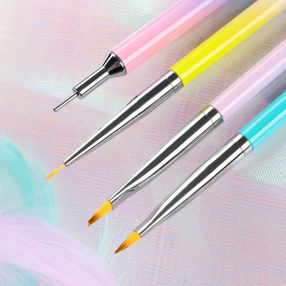New Manicure Nail Art Tools Acrylic UV Gel Brush Liner Painting Pen Acrylic Drawing Brush For Nails Gradient Rhinestone Dotting