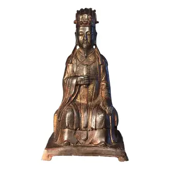 

LaoJunLu Pure Copper Taoist Founder Zhang Daoling Statue Imitation antique bronze masterpiece collection of solitary Chinese