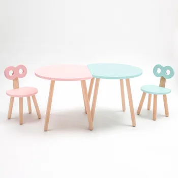 

Half Moon Table Parent Child Restaurant Early Education Center Children Room Kindergarten Learning Tables Chairs Can Be Spliced