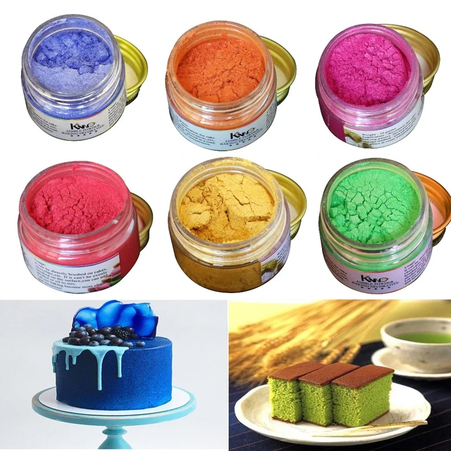 Poudre à paillettes comestible, dorée, argentée, pour la décoration de  biscuits, peinture acrylique, 5g/15g - AliExpress